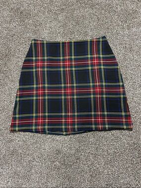 Plaid Mini Skirt Classic Black Tartan